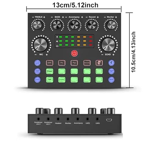 Mixeur audio, Équipement Audio For Podcasts En Direct, Matériel DJ For L'enregistrement Et La Dif pour streaming en direct, podcasting, PC – Image 3