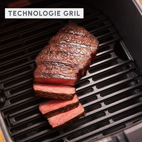 Moulinex Easy Fry & Grill Vision Friteuse sans huile + Grill, Capacité 4,2 L, Jusqu'à 6 personnes, 8 programmes automatiques, Fenêtre amovible, Écran tactile, air fryer EZ506820 – Image 5