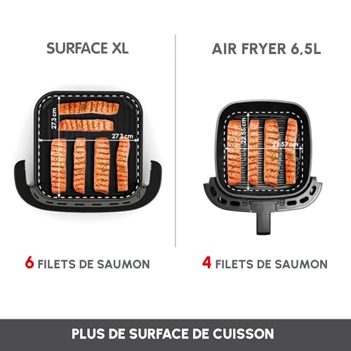 Moulinex Easy Fry XL Surface & Pizza 4L, Air fryer, Très grande surface de cuisson, Compact, Fenêtre de visualisation, Noir, AL4018F0 – Image 5