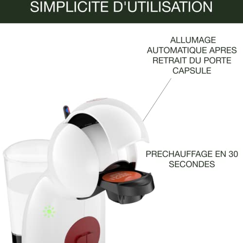 Nescafé Dolce Gusto Krups Machine à café capsules, 15 bars, Multi-boissons, Cafetière compacte, Arrêt automatique, Mode économie, Piccolo XS KP1A3110 – Image 4