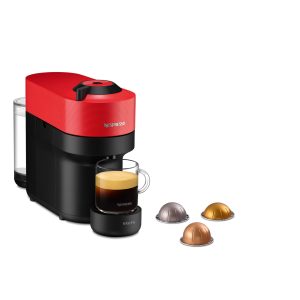 Nespresso Krups Machine à Café Vertuo POP Rouge Cafetière à Capsules YY4888FD
