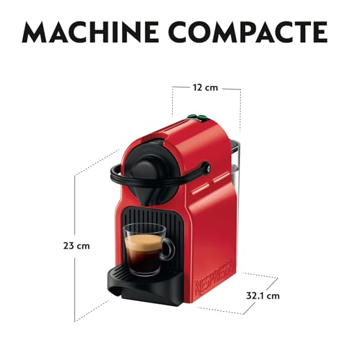 Nespresso Krups Machine à café Inissia rouge, Cafetiere Espresso YY1531FD – Image 3