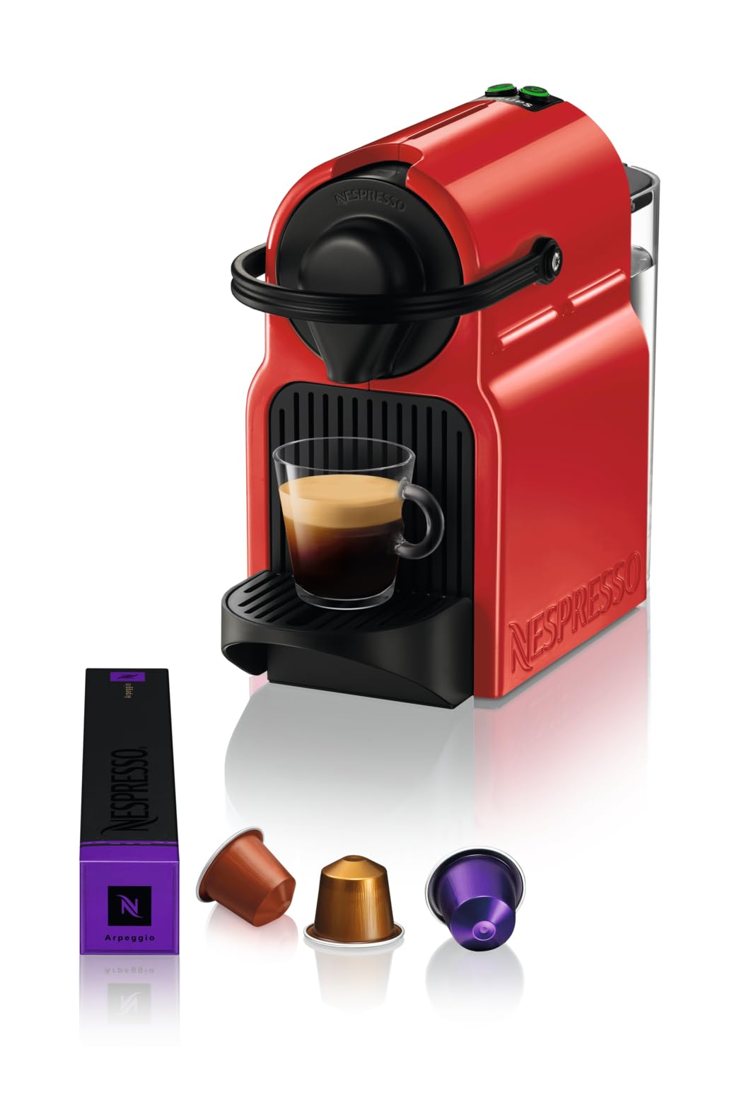Nespresso Krups Machine à café Inissia rouge, Cafetiere Espresso YY1531FD
