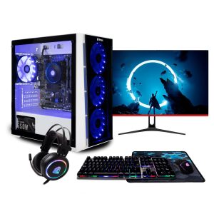 NitroPC - Pack Bronze | PC Gaming Complet (AMD Ryzen 5 4650G 6/12 4.2GHz, RX Vega 7, RAM 16GB, M.2 1TB, Windows 11 Home | WiFi, écran 22", Clavier, Souris, Casque) Ordinateur de Bureau