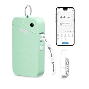ORGSTA S001 Étiqueteuse Bluetooth Portable Imprimante d'Étiquettes Autocollantes 2000 mAh Mini Étiquette pour Maison, Bureau, École, Cuisine personnalisées, Compatible iOS et Android