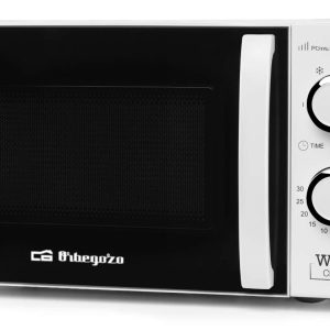 Orbegozo Mi 2115 Four à micro-ondes, 20 l de capacité, 6 niveaux de fonctionnement, minuterie jusqu’à 30 min, 700 W, blanc