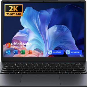 Ordinateur Portable 16" Gamer-Core i5-8210Y(Jusqu'à 3,6 GHz),16GB RAM,512GB SSD,Win 11 Pro,MS Office 365 Inclus,FHD 1920x1200 16:10,Wi-FI BT5.0,USB-A,HDMI,RJ45 (16 Go RAM,512 Go SSD)