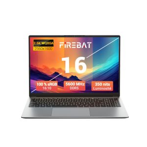 Ordinateur Portable 16 Pouces, Ryzen7 8745HS Ultrabook, 2560 x 1600 QHD,rétroéclairé,Radeon 780M, 16 Go de RAM DDR5 5600 MHz,SSD PCIe 512 Go,Les Jeux/Les étudiants/la Maison/Les Affaires【U6B】