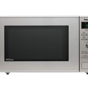 Panasonic NN-SD27HSUPG Four Micro-Ondes Technologie Inverter Plateau Tournant en Verre, 23L, 1000W, 10 Prog auto, Décongélation Chaos, 6 Puissances, Minuterie, Affichage LED, Acier Inoxydable Argent