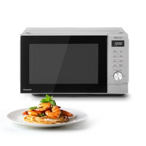 Panasonic NN-SD36QSEPG 29L Four à Micro-Ondes Solo en acier inoxydable, 1000W, Décongélation Automatique, 11 Programmes Automatiques, Molette