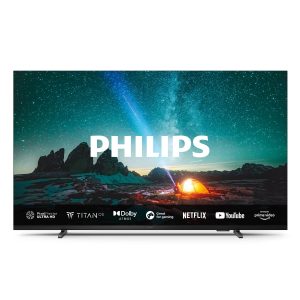 Philips 55PUS7609 Smart TV LED 4K - Écran 55 Pouces avec Plate-Forme Pixel Precise Ultra HD Titan OS et Son Dolby Atmos, Fonctionne avec Alexa et l’Assistant Vocal Google - Gris Anthracite