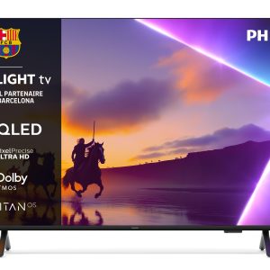 Philips Ambilight 55PUS8500 4K LED Smart TV - Écran 55 Pouces avec Plateforme Pixel Precise Ultra HD, Titan OS et Son Dolby Atmos, Compatible Alexa et Assistant Vocal Google