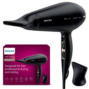 Philips Hair Dryer Prestige Pro, sèche-cheveux pour un séchage et une stylisation professionnels, avec 2 concentrateurs, 2300 W, modèle HPS920/00