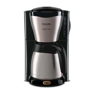 Philips Machine à Café Filtre - Verseuse Isotherme 1.2 L, Jusqu'à 15 Tasses, Goût de Café Riche, Arrêt Automatique Direct, En Inox, Argent/Noir (HD7546/20)