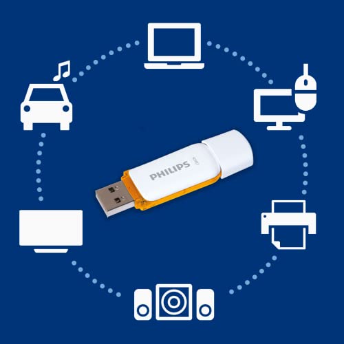 Philips Snow Édition High Speed clé USB 2.0 128 Go pour PC, Ordinateur Portable, Stockage de données informatiques, Vitesse de Lecture jusqu'à 25 Mo/s – Image 8