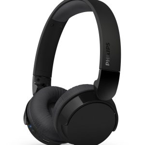 Philips TAH3209BK Casque sans Fil Supra-aural Bluetooth léger, Isolation phonique Passive, 25 Heures d’autonomie, Son Naturel, appels clairs, Basses dynamiques, Recharge en 2 Heures Via USB-C - Noir