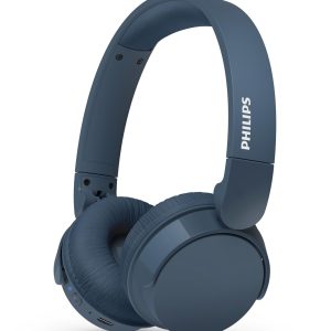 Philips TAH4209BL Casque sans Fil Supra-aural Bluetooth léger, Isolation phonique Passive, 55 Heures d’autonomie, Son Naturel, appels clairs, Basses dynamiques, Recharge en 2 Heures Via USB-C - Bleu