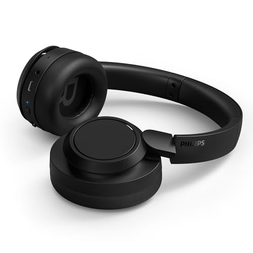 Philips TAH6509BK/00 Casque sans Fil Bluetooth Supra-auriculaire à réduction de Bruit - Excellente qualité d'appel, Compatible avec Les Assistants vocaux et jusqu'à 70 Heures d'autonomie - Noir – Image 3