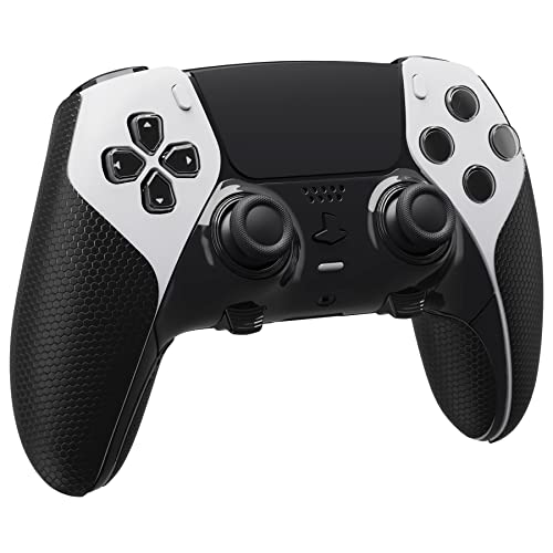 PlayVital Grip Manette pour ps5 Edge Protection Accessoire pour ps5 Edge Controller Skin Autocollant Sticker,Antidérapante et Prise en Main Agréable - Noir – Image 2