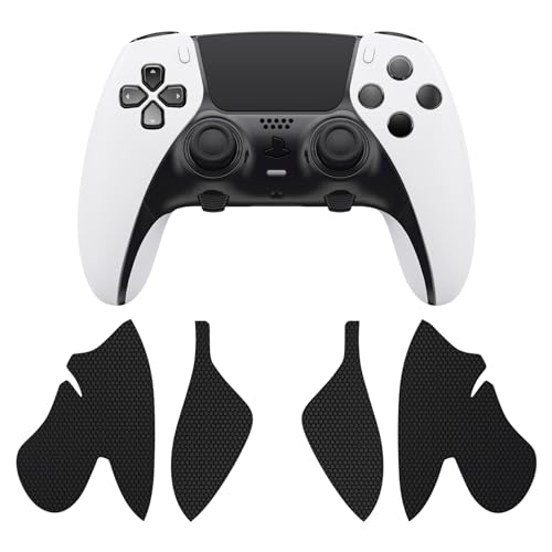 PlayVital Grip Manette pour ps5 Edge Protection Accessoire pour ps5 Edge Controller Skin Autocollant Sticker,Antidérapante et Prise en Main Agréable - Noir – Image 3