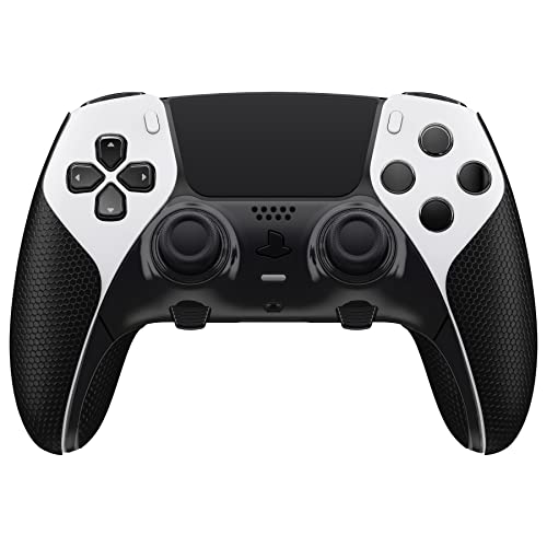 PlayVital Grip Manette pour ps5 Edge Protection Accessoire pour ps5 Edge Controller Skin Autocollant Sticker,Antidérapante et Prise en Main Agréable - Noir – Image 4