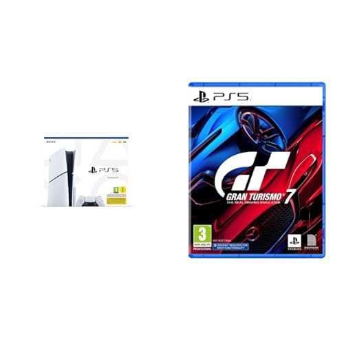 Playstation Console 5 Edition Standard Slim & Sony, Gran Turismo 7 PS5, Jeu de Course, Édition Standard, Version Physique avec CD, En Français, 1 Joueur et Multijoueurs, PEGI 3 5 – Image 2