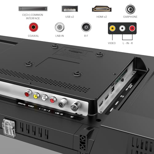 RCA TV 32 Pouces (80 cm) sans Bord LED HD Téléviseurs avec Triple Tuner (DVB-T/T2-C-S/S2), HDMI, CI+, Lecteur Multimédia USB, Mode Hôtel, Dolby Audio (NRB32HQ1, 2024) – Image 5