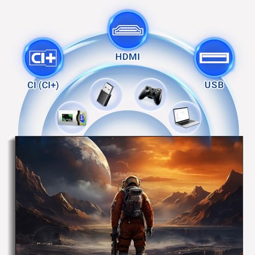 RCA TV 32 Pouces (80 cm) sans Bord LED HD Téléviseurs avec Triple Tuner (DVB-T/T2-C-S/S2), HDMI, CI+, Lecteur Multimédia USB, Mode Hôtel, Dolby Audio (NRB32HQ1, 2024) – Image 6