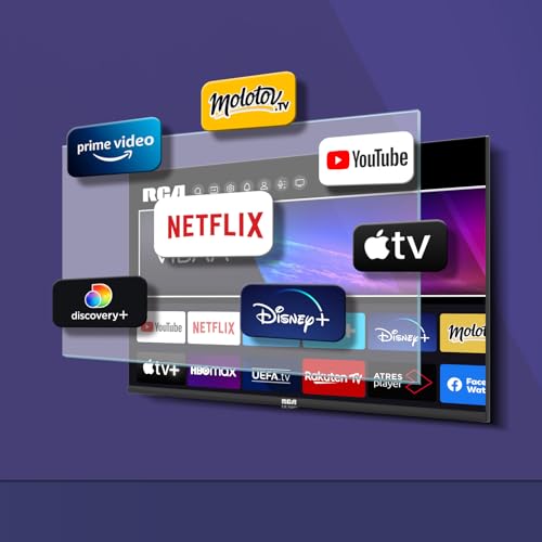 RCA VRS32HQ1 Smart TV 32 Pouces (80 cm) WiFi VIDAA Connectée Téléviseurs sans Bord avec Triple Tuner(DVB-C/S2/-T2), Molotov, Netflix, Prime Video, Disney+, Youtube - 2024 – Image 3