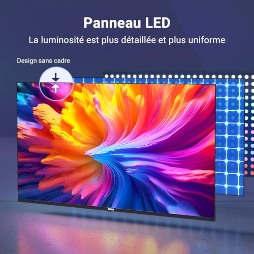 RCA VRS32HQ1 Smart TV 32 Pouces (80 cm) WiFi VIDAA Connectée Téléviseurs sans Bord avec Triple Tuner(DVB-C/S2/-T2), Molotov, Netflix, Prime Video, Disney+, Youtube - 2024 – Image 7