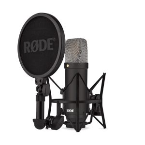 RØDE NT1 Signature Series Microphone à condensateur, Filtre Anti-Pop et câble XLR pour la Production Musicale et l'enregistrement Vocal