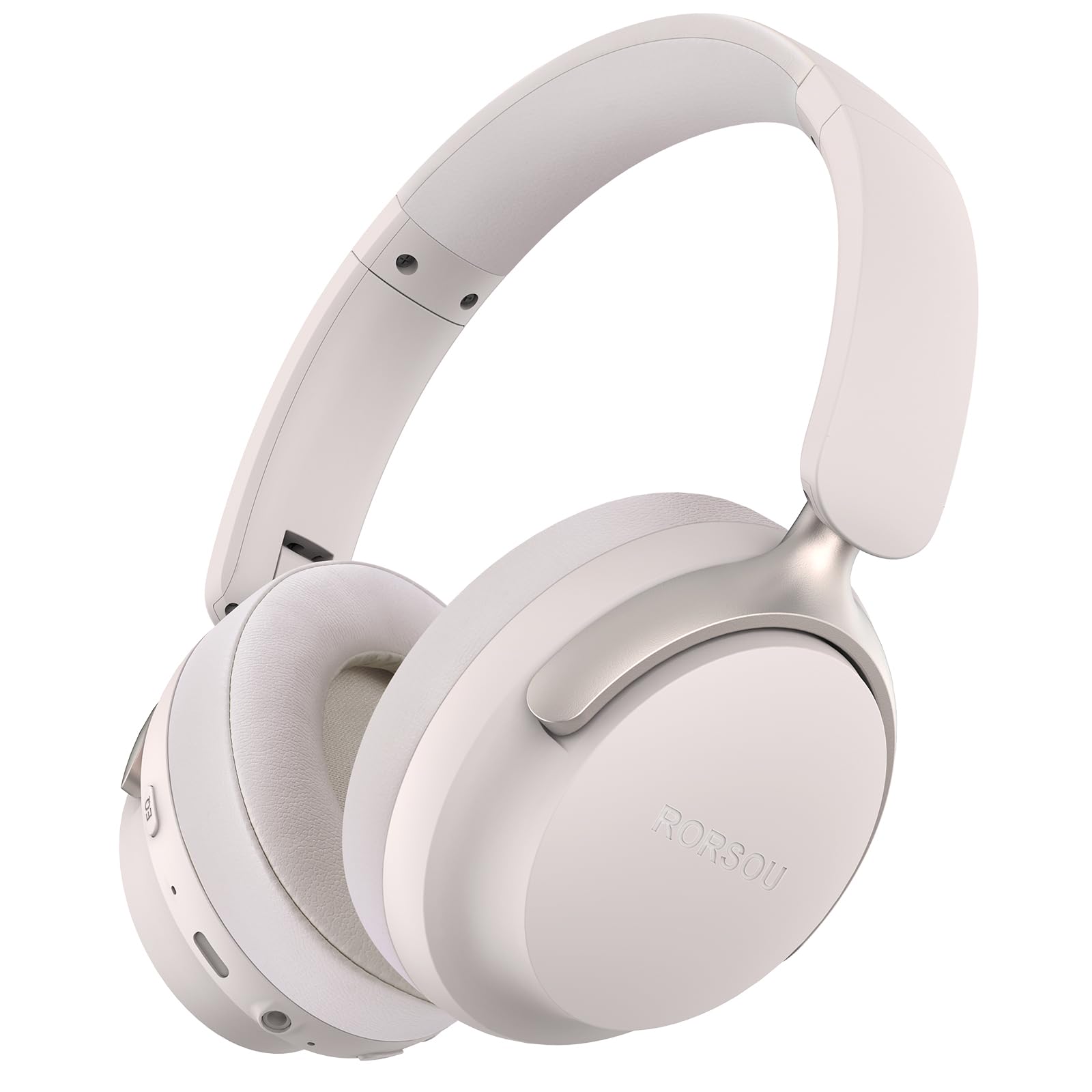 RORSOU B8 Casque Bluetooth Supra-auriculaire, 6 Modes de Musique EQ et 50 Heures de Lecture, Basses Profondes, Casque sans Fil avec Micro, Casque stéréo HiFi léger et Pliable pour Gris