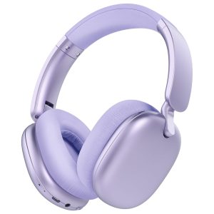 RORSOU Casque Audio C6 à réduction Active du Bruit, Casque Bluetooth Supra-auriculaire sans Fil, Design Pliable léger, Oreillettes Confortables avec Basses Profondes, avec Micro Violet