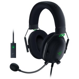 Razer BlackShark V2 - Casque Gaming Esports Premium (Haut-parleurs Triforce 50mm, Microphone HyperClear Cardioïde, Réduction Passive du Bruit, Son Spatial THX) Noir