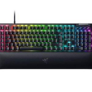 Razer BlackWidow V4 - Clavier Gaming Mécanique Chroma RGB - Snap Tap - Switches Mécaniques Verts (6 Touches Macros Dédiées, Touches ABS à Double Injection) Clavier AZERTY | Noir