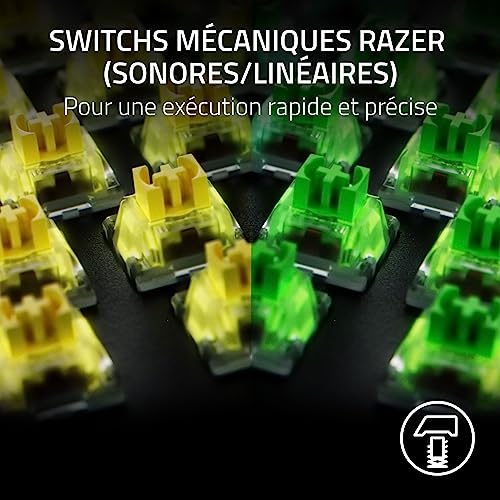Razer BlackWidow V4 X - Clavier Gaming Mécanique Chroma RGB (Switchs Mécaniques Verts, 6 Touches Macros Dédiées, Touches ABS à Double Injection) AZERTY FR-Layout | Noir – Image 5