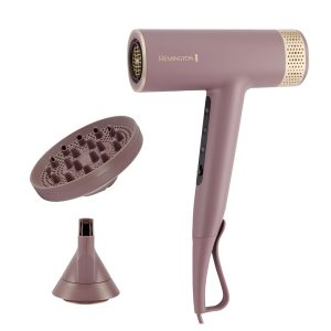 Remington AIRvive Sèche-cheveux (Moteur numérique silencieux léger, 110 000 tr/min, séchage rapide) Concentrateur, diffuseur (Technologie Ionique et anti-frisottis,12 réglages chaleur-vitesse) EC8930
