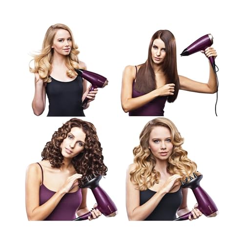Remington Sèche-cheveux Ionique rapide & Volume, Your Style (2300W, léger, versatile, ionique, brillance sans frisottis, set de coiffure avec concentrateur, diffuseur, peigne volume) D5219 – Image 3