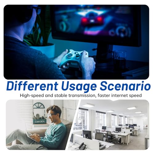 Repartiteur RJ45 pour Câble Ethernet - 1 Mâle vers 3 Femelles, Adaptateur Réseau Cat5, Cat5e, Cat6, Cat7 (Partage Une Ligne Ethernet, mais ne Prend Pas en Charge Les connexions simultanées) – Image 7