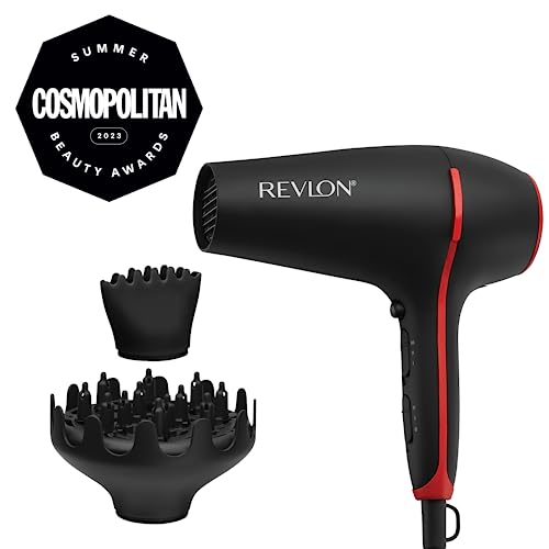 Revlon SmoothStay Sèche-cheveux 2000 W avec infusion d'huile de coco, 2 accessoires (peigne diffuseur et concentrateur), technologie ionique tourmaline céramique - RVDR5317 – Image 3