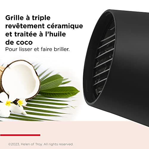 Revlon SmoothStay Sèche-cheveux 2000 W avec infusion d'huile de coco, 2 accessoires (peigne diffuseur et concentrateur), technologie ionique tourmaline céramique - RVDR5317 – Image 4