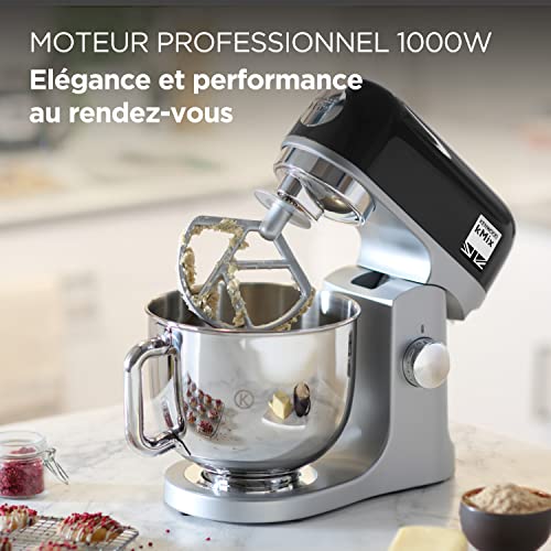 Robot pâtissier Kenwood kMix KMX750BK - bol 5 litres - 6 vitesses - 3 accessoires - noir – Image 3