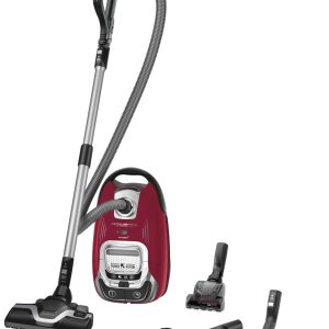 Rowenta Aspirateur avec sac, Silencieux, Performant, Basse consommation d’énergie, Haute filtration, Capacité 4,5 L, Accessoires poils d'animaux, Fabriqué en France, Silence Force, Rouge RO7473EA