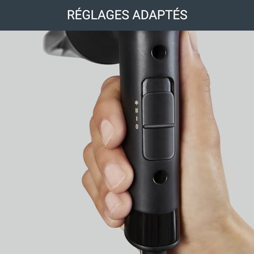 Rowenta Express Style Sèche-cheveux, Technologie Effiwatts pour utiliser moins d'énergie, Système ionique qui réduit électricité statique et frisottis, Compact, Léger, Touche air frais CV1811F0 – Image 5