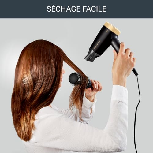 Rowenta Express Style Sèche-cheveux, Technologie Effiwatts pour utiliser moins d'énergie, Système ionique qui réduit électricité statique et frisottis, Compact, Léger, Touche air frais CV1811F0 – Image 6
