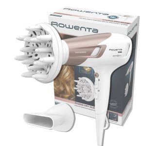 Rowenta Studio Dry CV5830 Sèche-cheveux 2300 W, technologie Effiwatts, 6 réglages de vitesse/température, thermocontrôle, générateur ionique, blanc