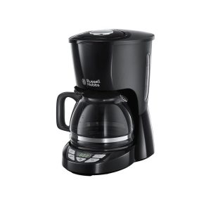 Russell Hobbs Cafetière filtre [Programmable, Technologie WhirlTech pour extraction & arôme optimaux] Textures (10 tasses, verseuse en verre 1,25L, plaque chaude, auto-off) 22620-56