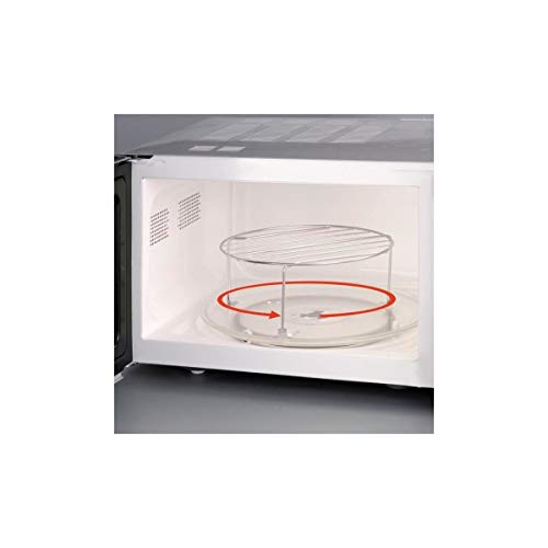 SEVERIN Four Micro-ondes, Gril, 22L, jusqu’à 1 000W, 9 niveaux de puissance, Plateau tournant amovible (Ø 27 cm), Inox, MW 7869 – Image 4