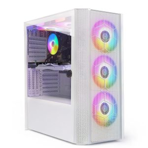 STGsivir PC Gamer Fixe,Ordinateur Gaming,GeForce RTX 2060 Super 8Go GDDR6,Ryzen 7 5700X up to 4.6Ghz,32Go DDR4,1To SSD,WiFi 6,BT5.0,Ventilateur RGB x3,Windows11 Pro