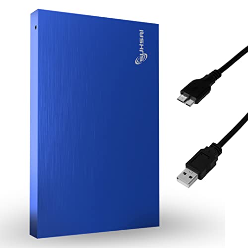 SUHSAI Disque Dur Externe Portable 1To HDD de Sauvegarde 2,5" Disque Dur Externe USB 3.0 Stockage de données, Compatible pour Ordinateur Portable, PC, Mac, fenêtre, Console de Jeu – Bleu – Image 2